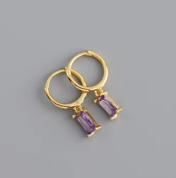 ÉSS Poppy Huggie Earring - Purple