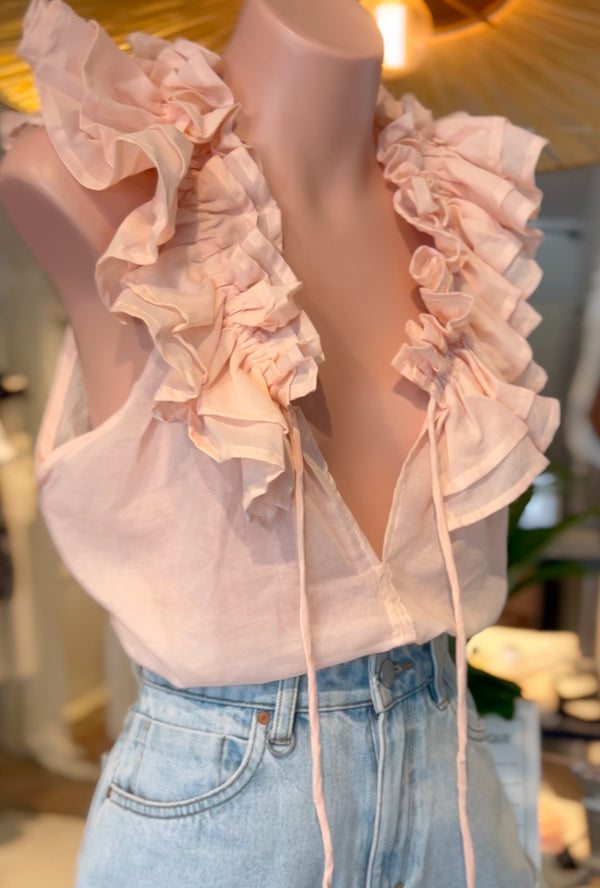 ÉSS Brianna Sleeveless Top - Blush