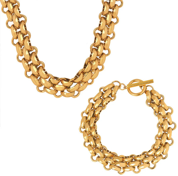 ÉSS Sharn Chunky Chain Bracelet - Gold