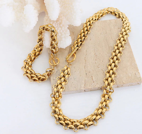 ÉSS Sharn Chunky Chain Bracelet - Gold