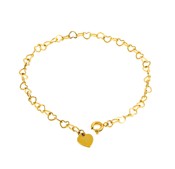 ÉSS Bree Love Heart Chain Bracelet - Gold