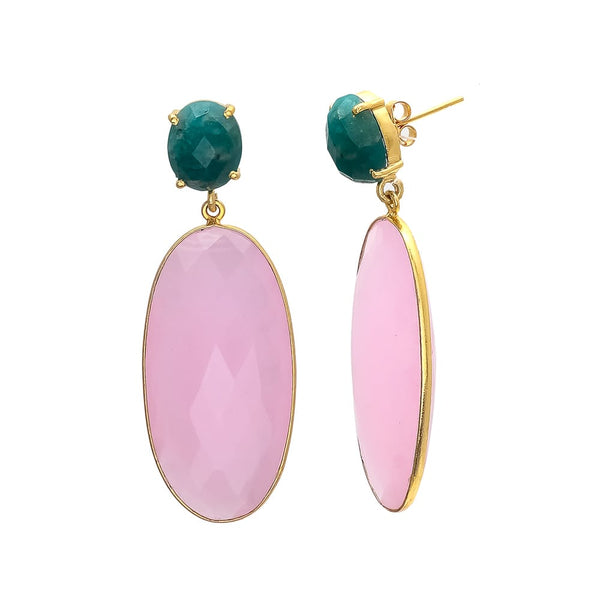 ÉSS Leila Earring - Blush & Amozonite