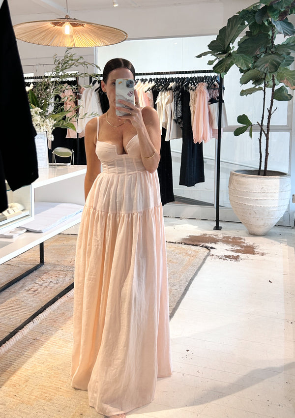 ÉSS Alice Bustier Maxi Dress - Blush