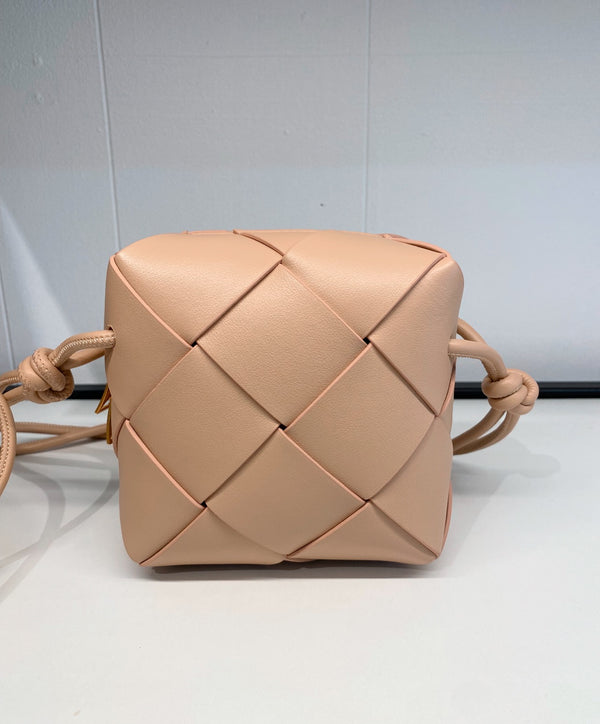 ÉSS Ella Mini Leather Woven Bag- Natural