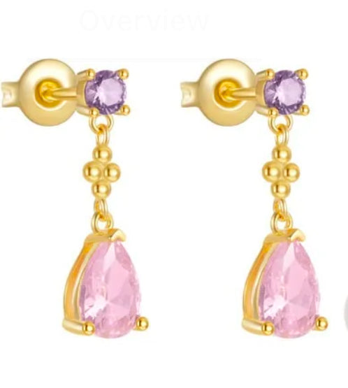 ÉSS Leyla Earring - Pink and Mauve