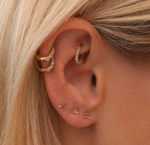 ÉSS Zodiac Sign Stud Earring Set - Leo