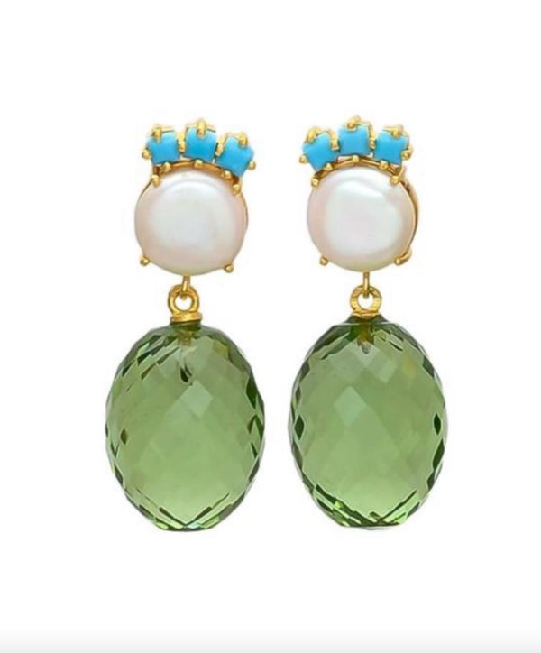 ÉSS Remi Earring - Green Amethyst